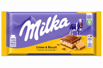 Milka Crème & Biscuit Chocolat au Lait 100g