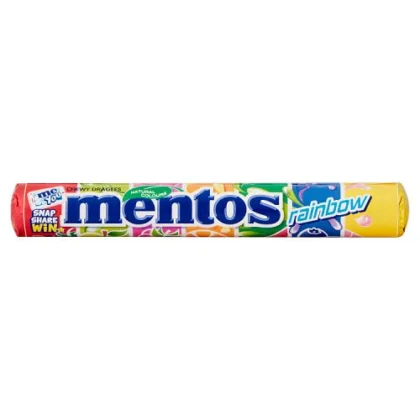 MENTOS CHEWY DRAGEES RAINBOW 38G