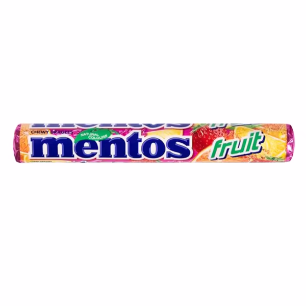 MENTOS CHEWY DRAGEES FRUIT 38G