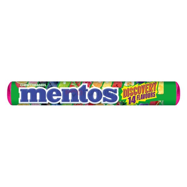 MENTOS CHEWY DRAGEES DISCOVERY 14 FLAVOURS 37,5G