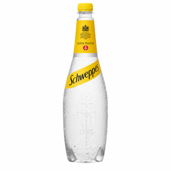 Schweppes Soda Water – Bouteille 90 cl