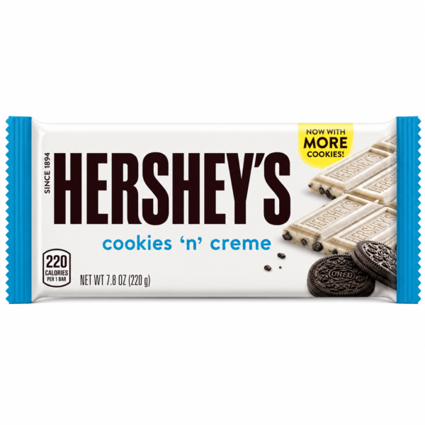 Hershey’s Cookies ‘n’ Creme Chocolat Blanc 220g