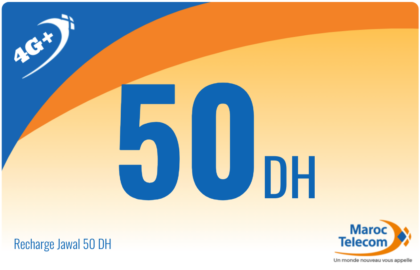 Recharge Tisalat 50DH