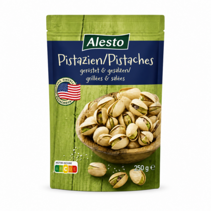 Alesto Pistaches De Californie Grilles et Salées 250g