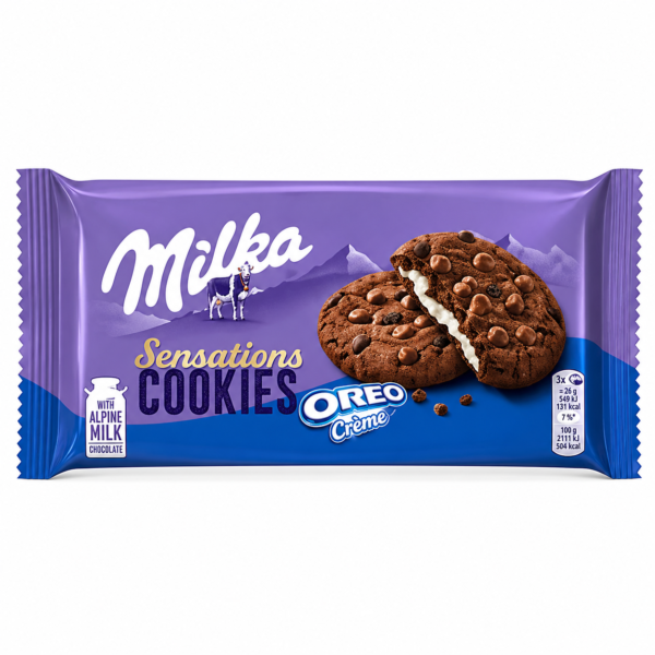 Milka Sensations Cookies Oreo Crème 156g