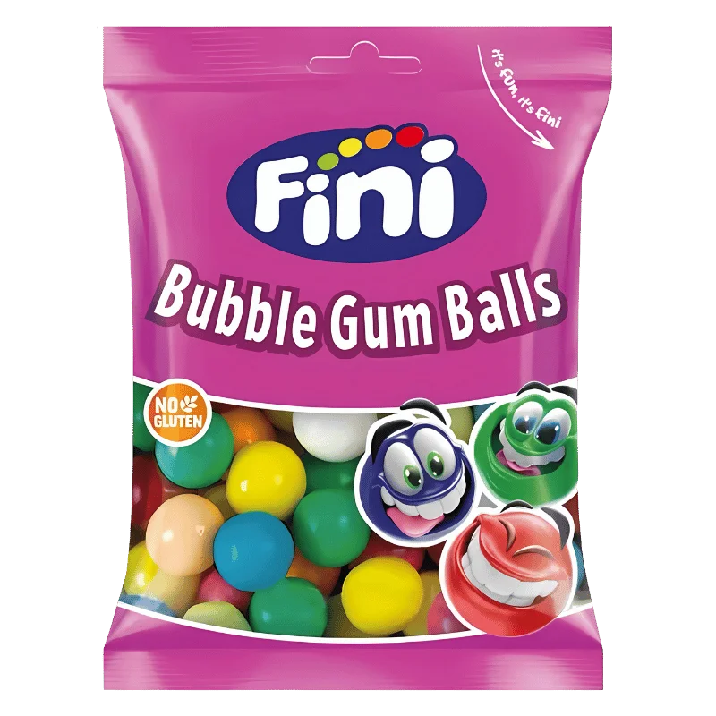Fini-–-Bubble-Gum-Balls-90g Fini Bubble Gum Balls 90g – Image 1