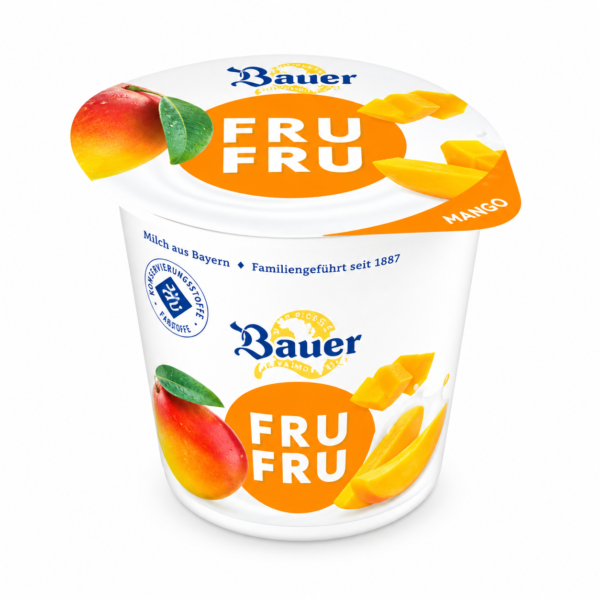 Bauer FruFru Mangue – Dessert Lacté