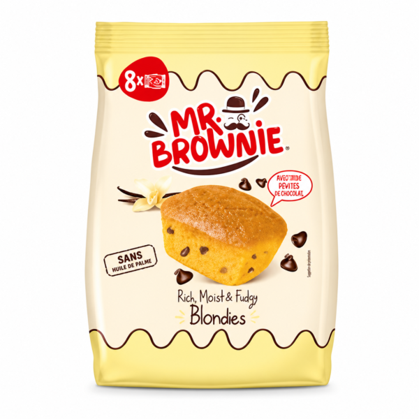 Mr. Brownie Blondies Vanille & Pépites de Chocolat