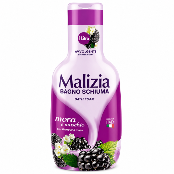 Malizia Bain Moussant Mûre & Musc 1L