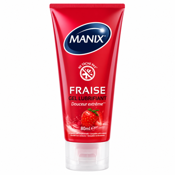 Manix Fraise Gel Lubrifiant Douceur Extrême 80ml
