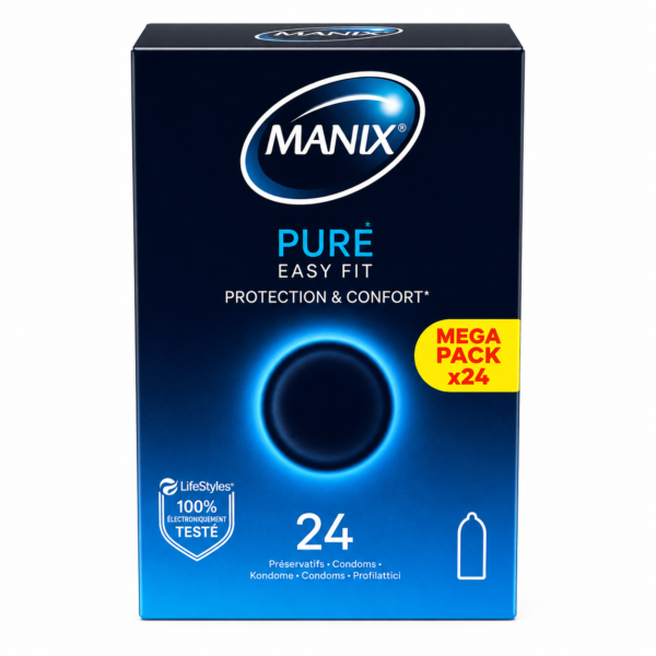 Manix Pure Easy Fit Mega Pack Préservatifs x24