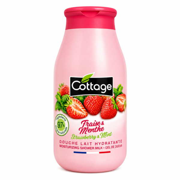 Cottage Douche Lait Hydratante Fraise & Menthe