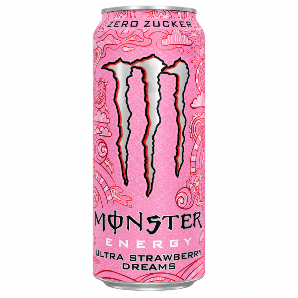 Monster Energy Ultra Strawberry Dreams – Boisson Énergisante Sans Sucre