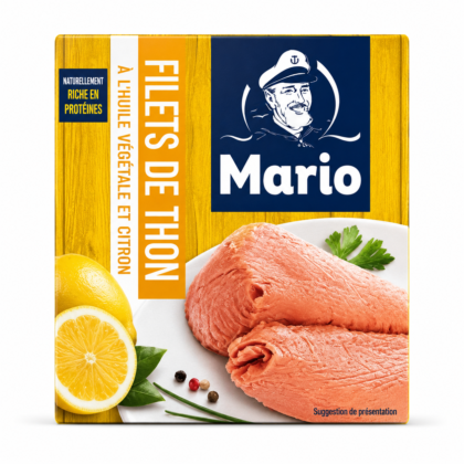 Mario Filets de Thon à l’Huile Végétale et Citron