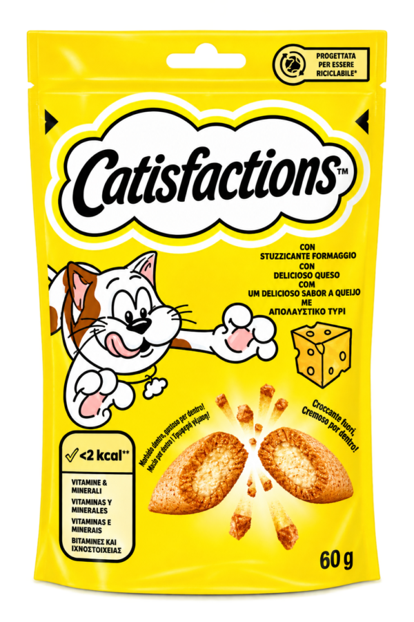 Catisfactions Friandises pour Chat – Fromage 60 g