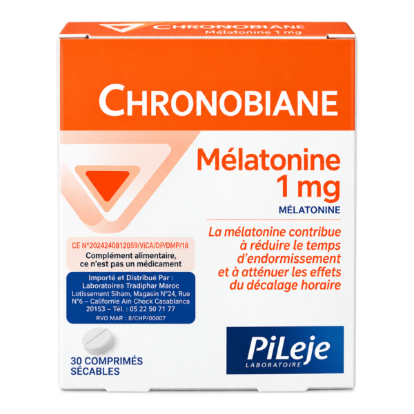 Chronobiane Mélatonine 1 mg – 30 comprimés sécables