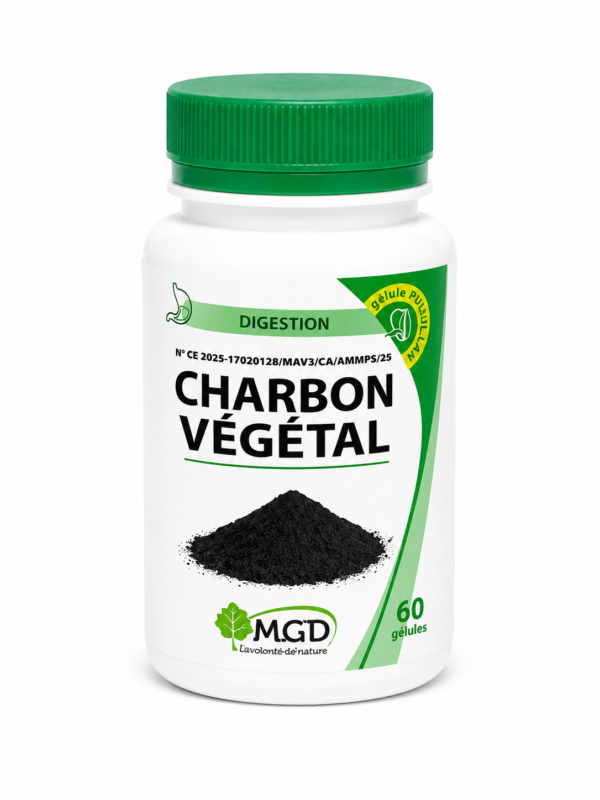 Charbon Végétal MGD – 60 gélules