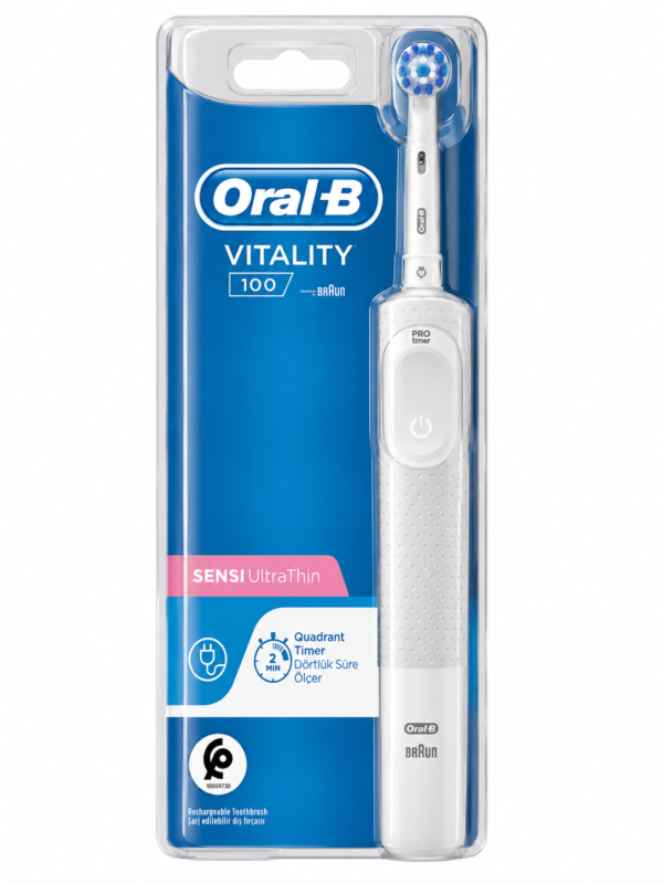 Oral-B Vitality 100 Sensi UltraThin – Brosse à dents électrique