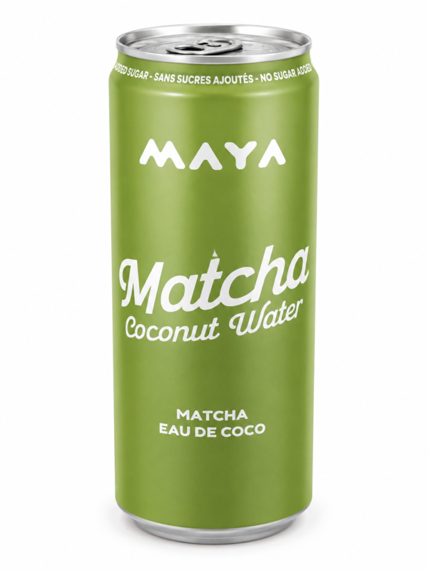 MAYA Matcha Coconut Water – Eau de Coco au Matcha