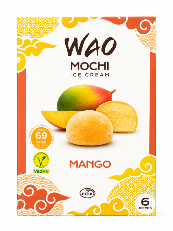 WAO Mochi Mango Vegan – 6 pièces