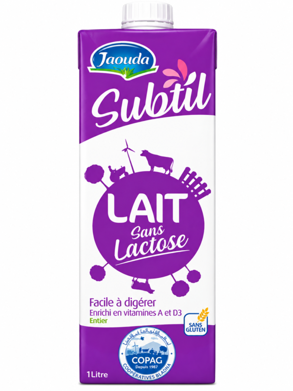 Lait sans lactose jaouda