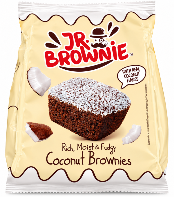 JR. Brownie Coconut Brownies – Brownie au chocolat et à la noix de coco